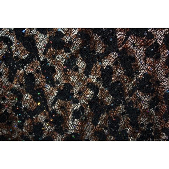 Wrapper Multicolor Surplice Neckline Blouse w/ Sequins size Large - Picture 2 of 3